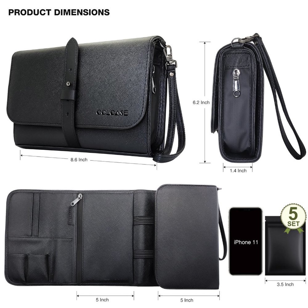 PU Leather Large RFID Blocking Travel Storage Case - Picture 4 of 10